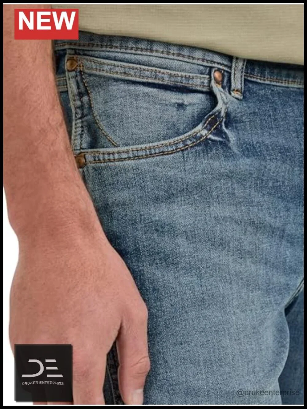 Men's Slim Fit Stretch Denim Jeans Straight Leg 5 Pocket